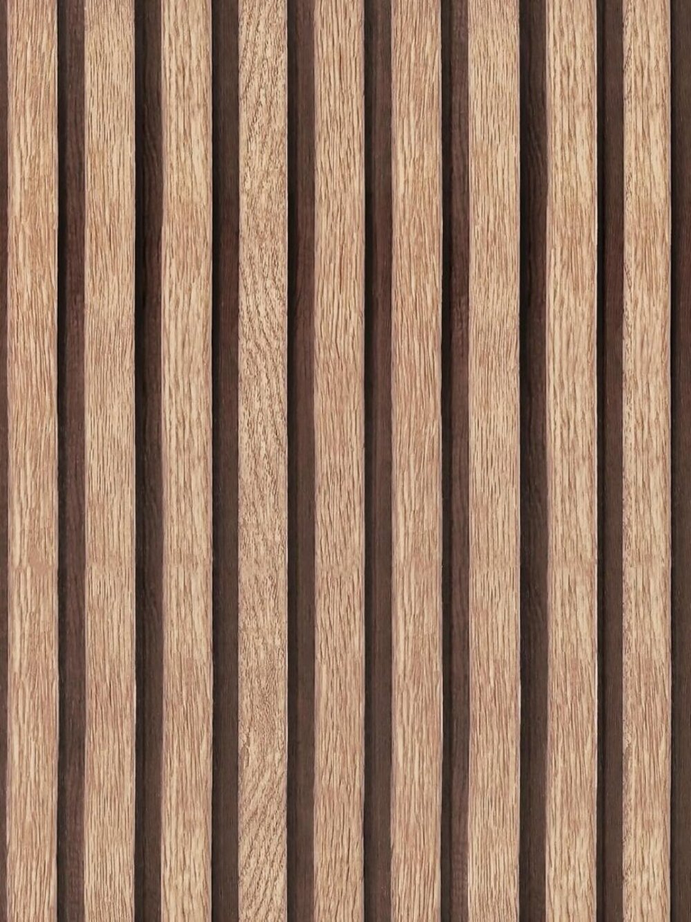 Natural Wood - Tan Slats Peel and Stick Wallpaper for Wall